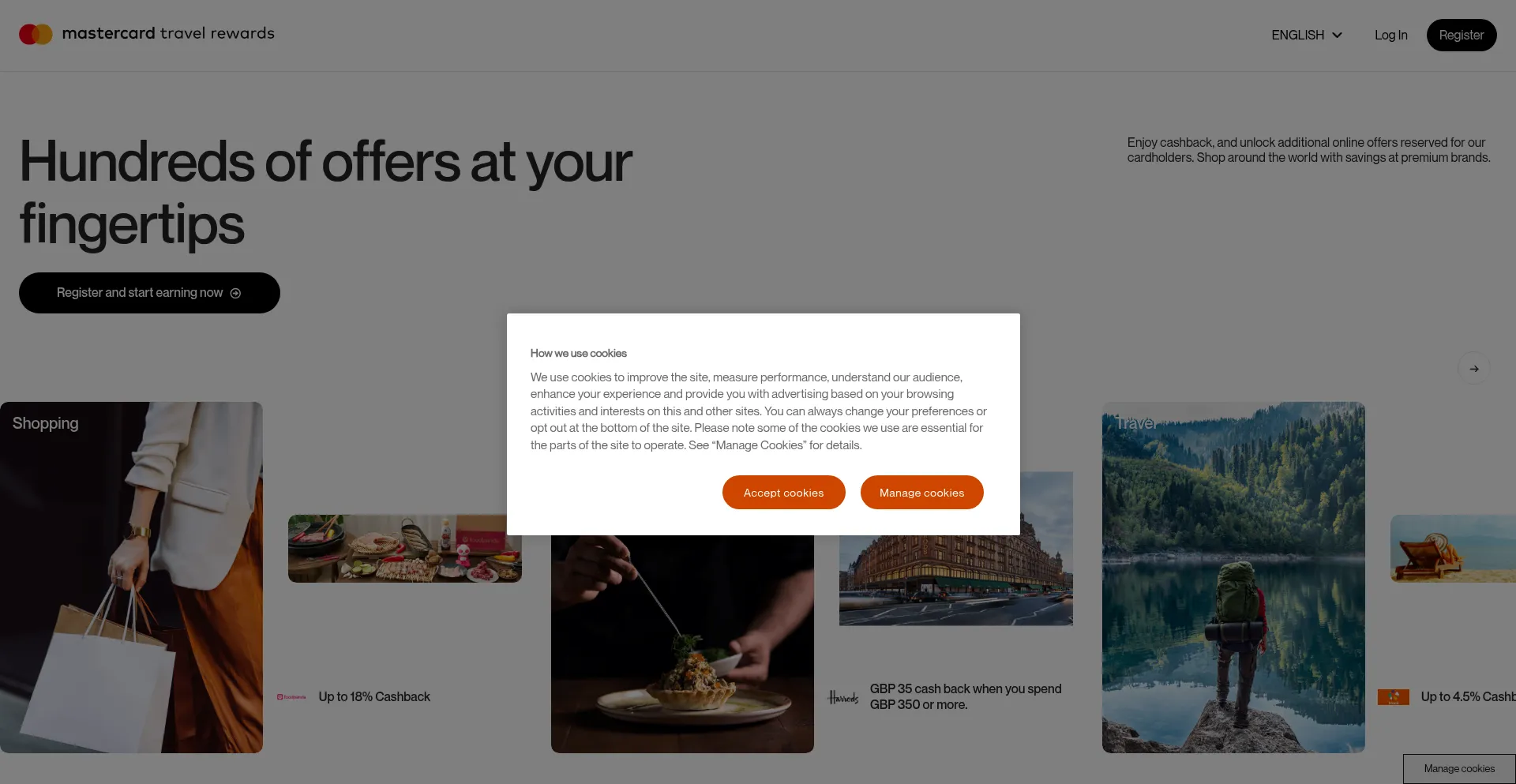 Website screenshot of Mtr.mastercardservices.com
