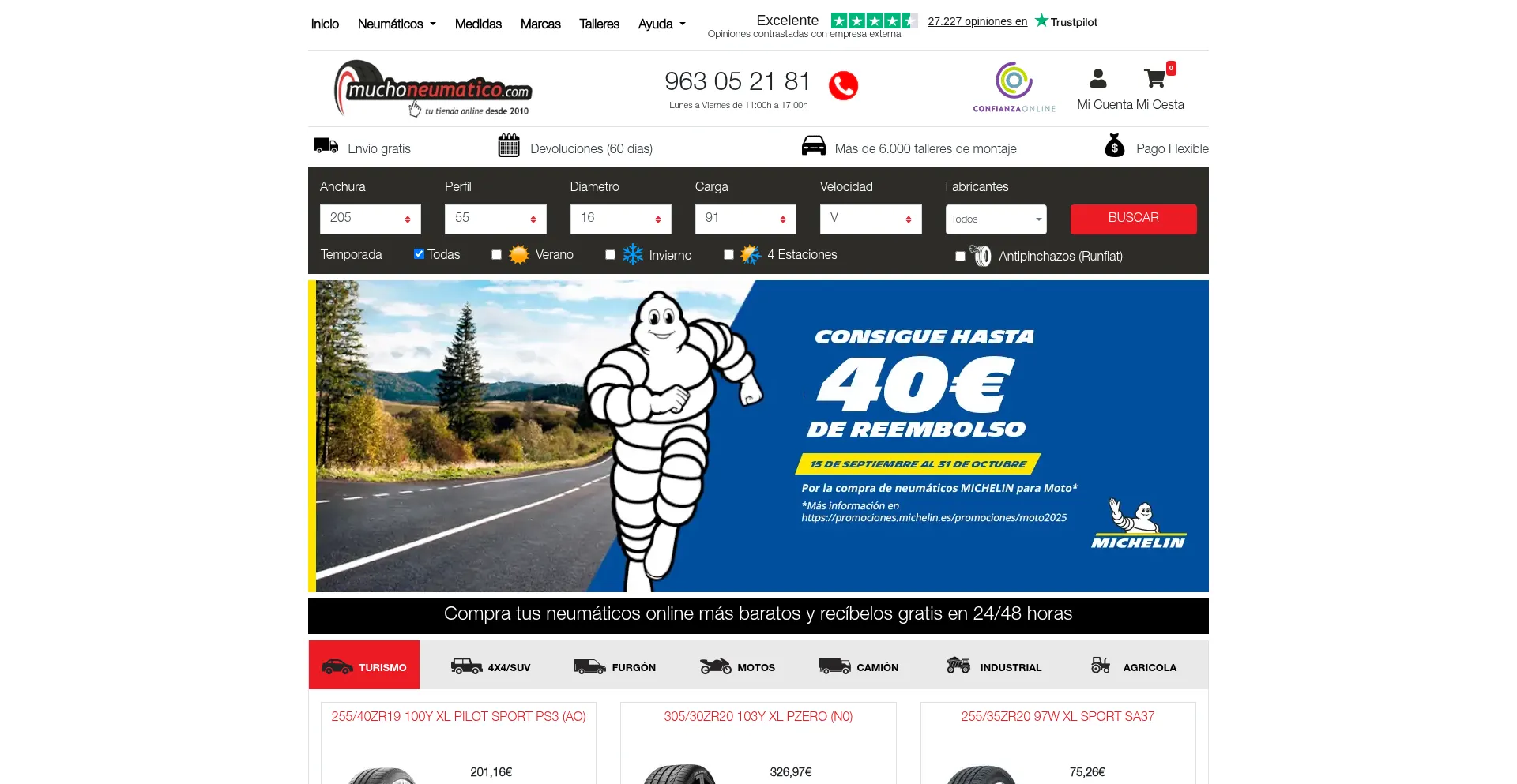 Ist Muchoneumatico.com sicher und vertrauenswürdig?