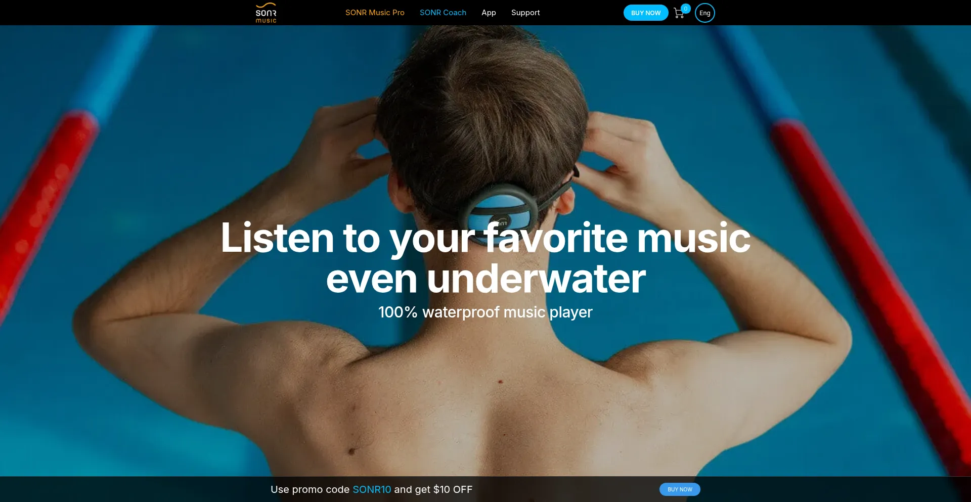 Website screenshot of Music.sonr.pro