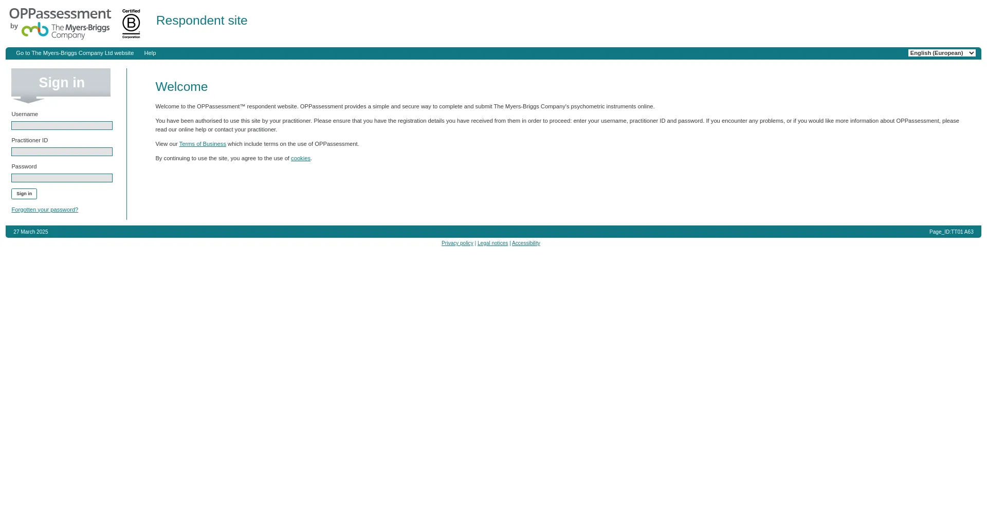 Ist My.oppassessment.eu.com sicher und vertrauenswürdig?