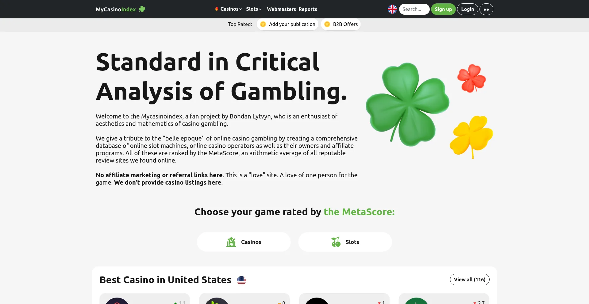 Mycasinoindex.com