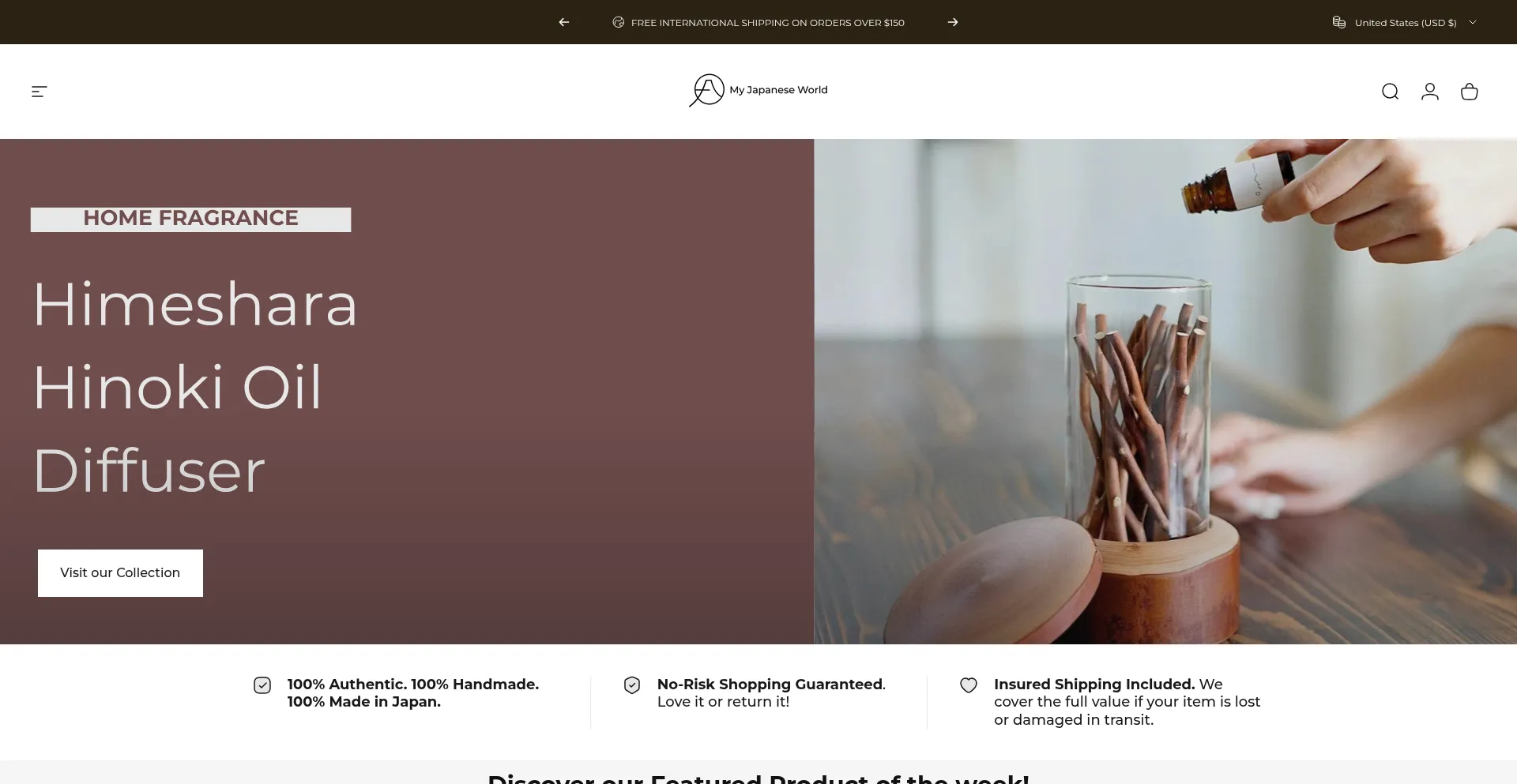 Website screenshot of Myjapaneseworld.com