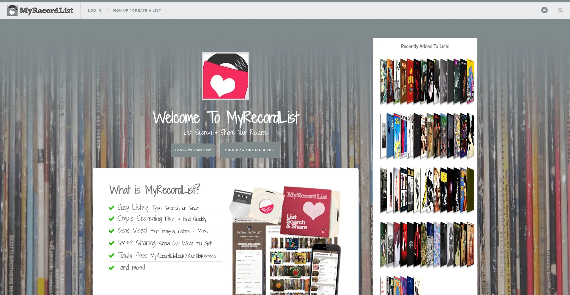 Myrecordlist.com