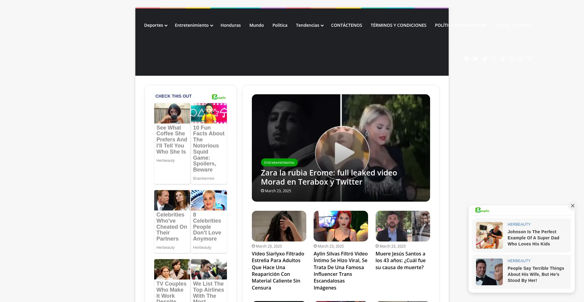 Website screenshot of Naijapopstar.net