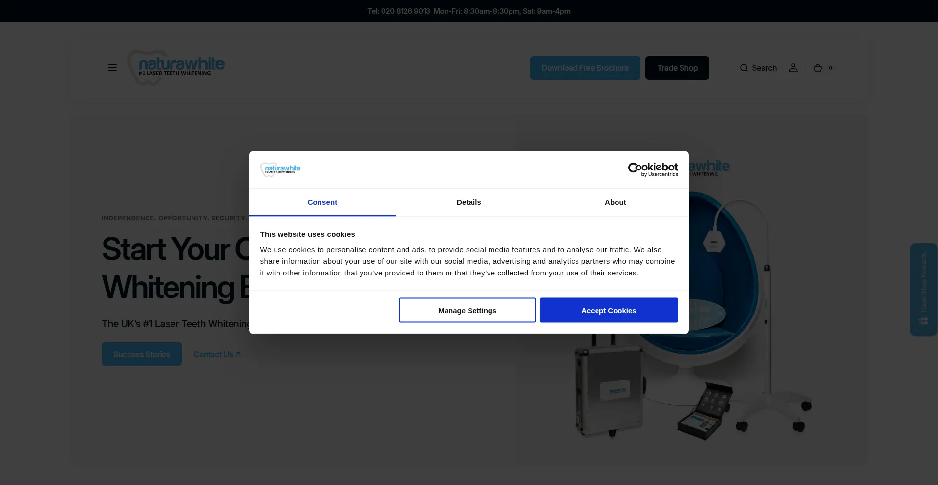 Naturawhite.com Screenshot