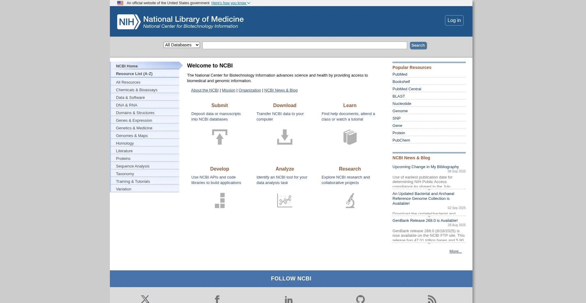 Ist Ncbi.nlm.nih.gov sicher und vertrauenswürdig?