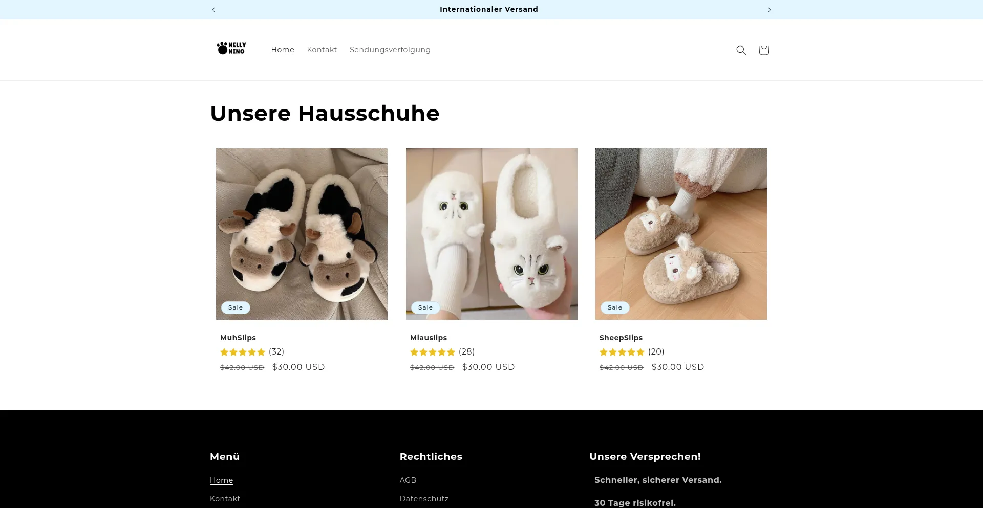 Website screenshot of Nellynino.de