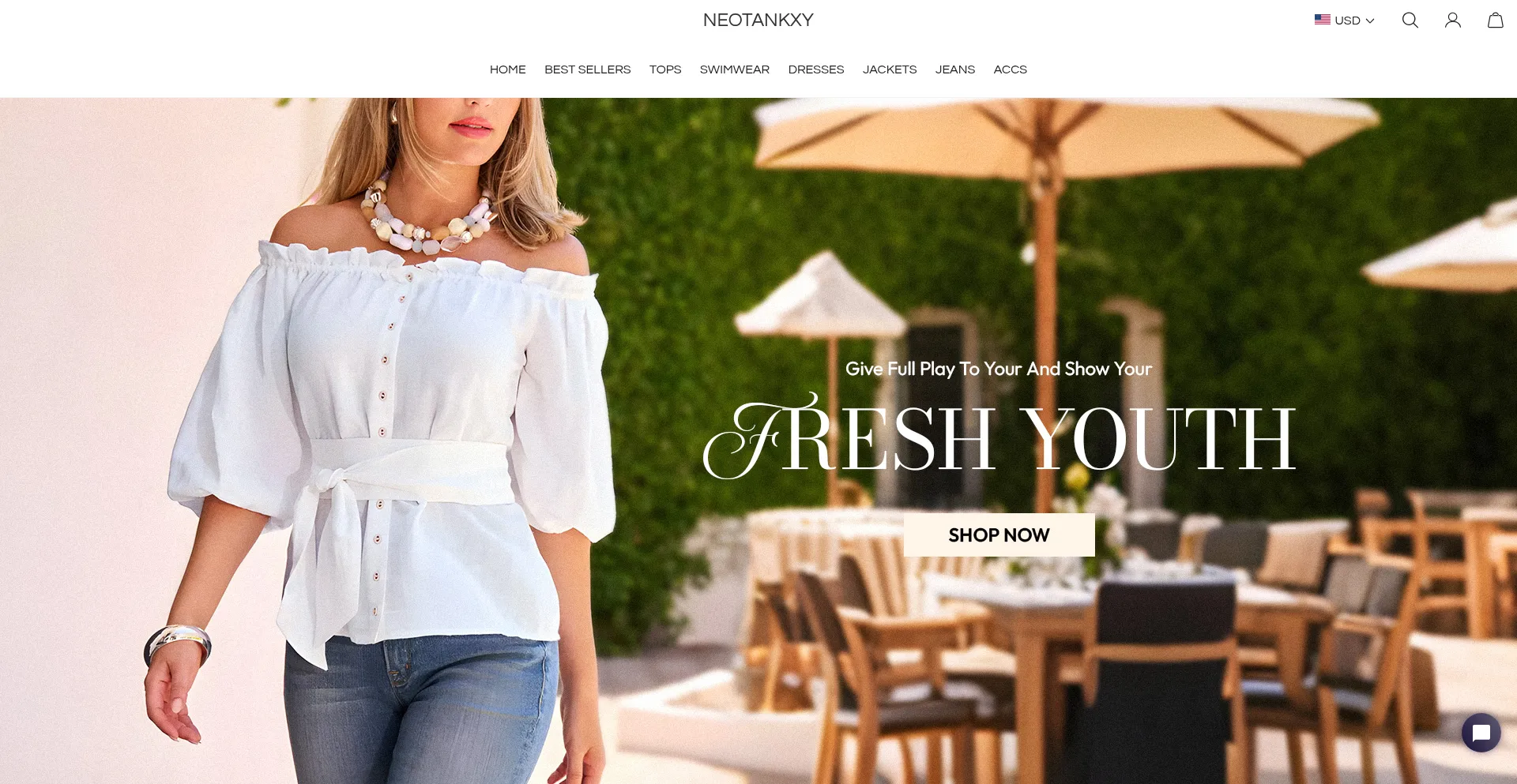 Website screenshot of Neotankxy.com