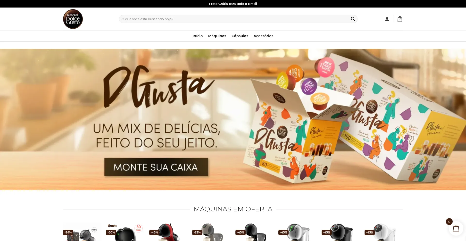 Website screenshot of Nescafe-dolcegusto.shop