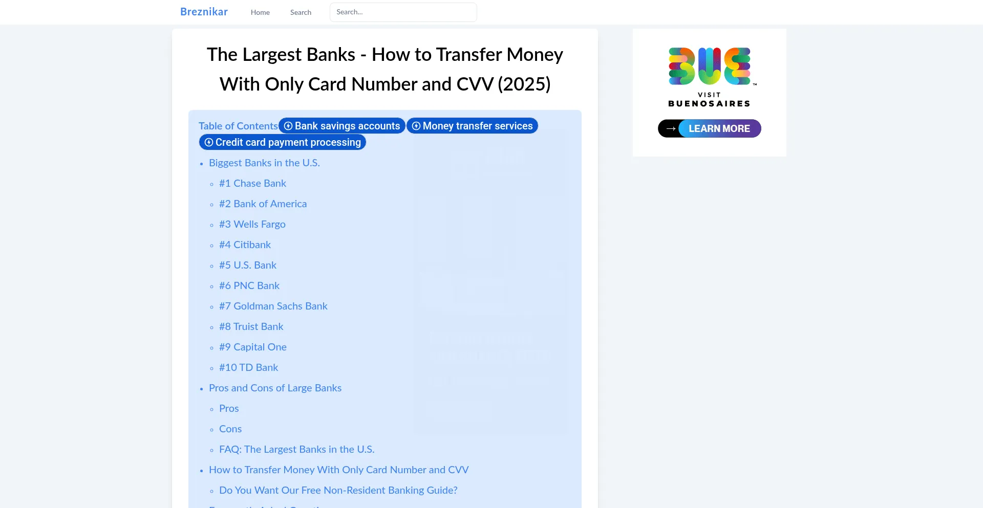 Website screenshot of Netbreezeinc.com