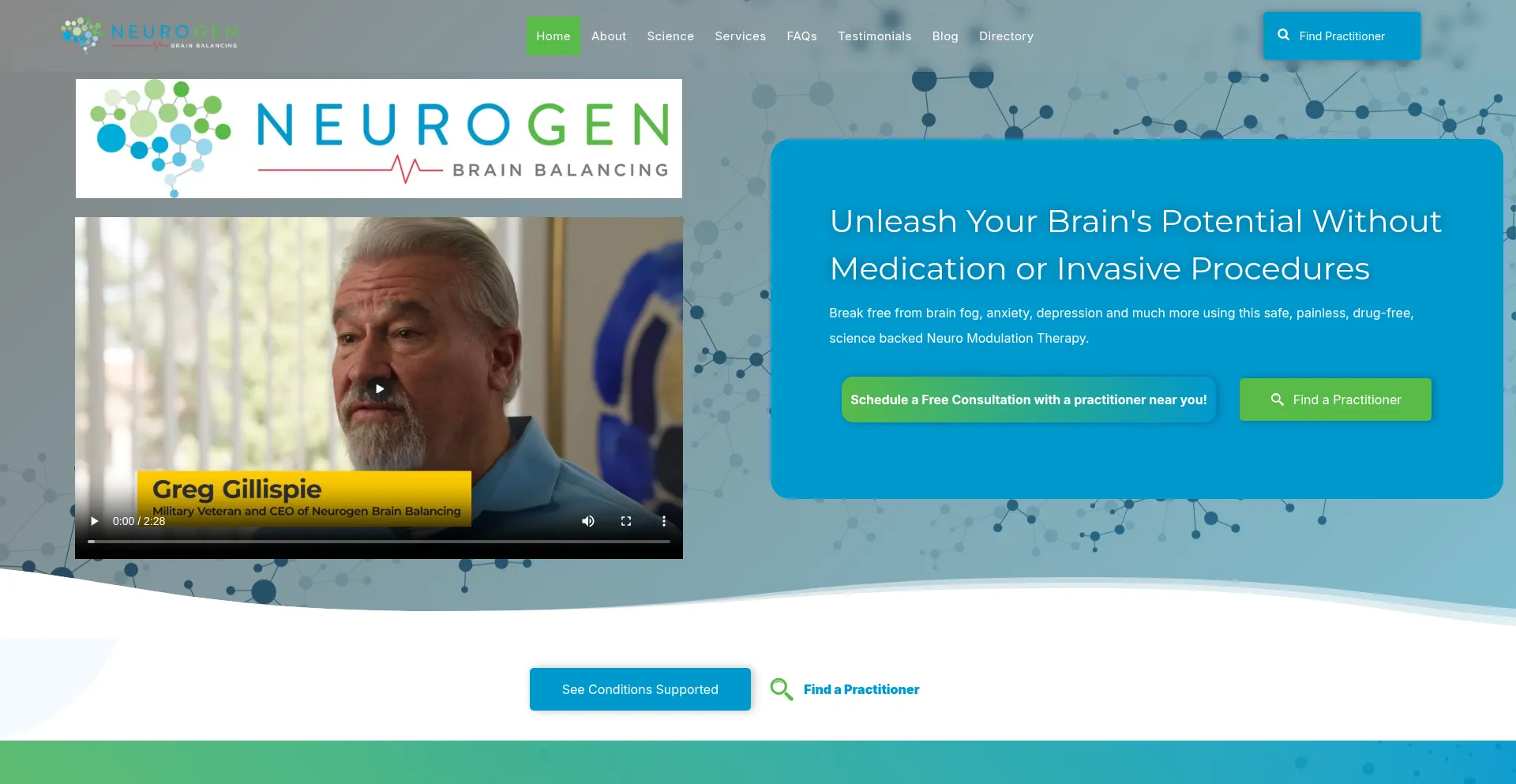 Website screenshot of Neurogenbb.com