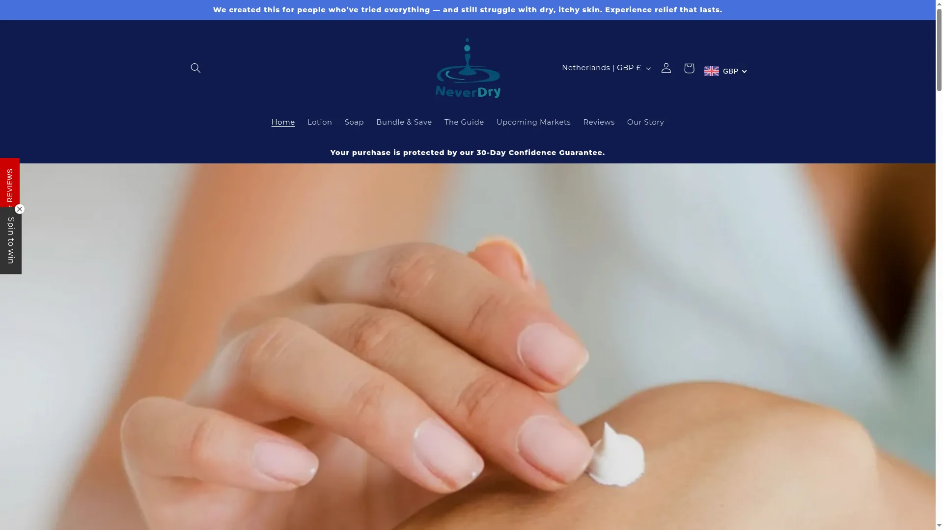 Neverdryskincare.com