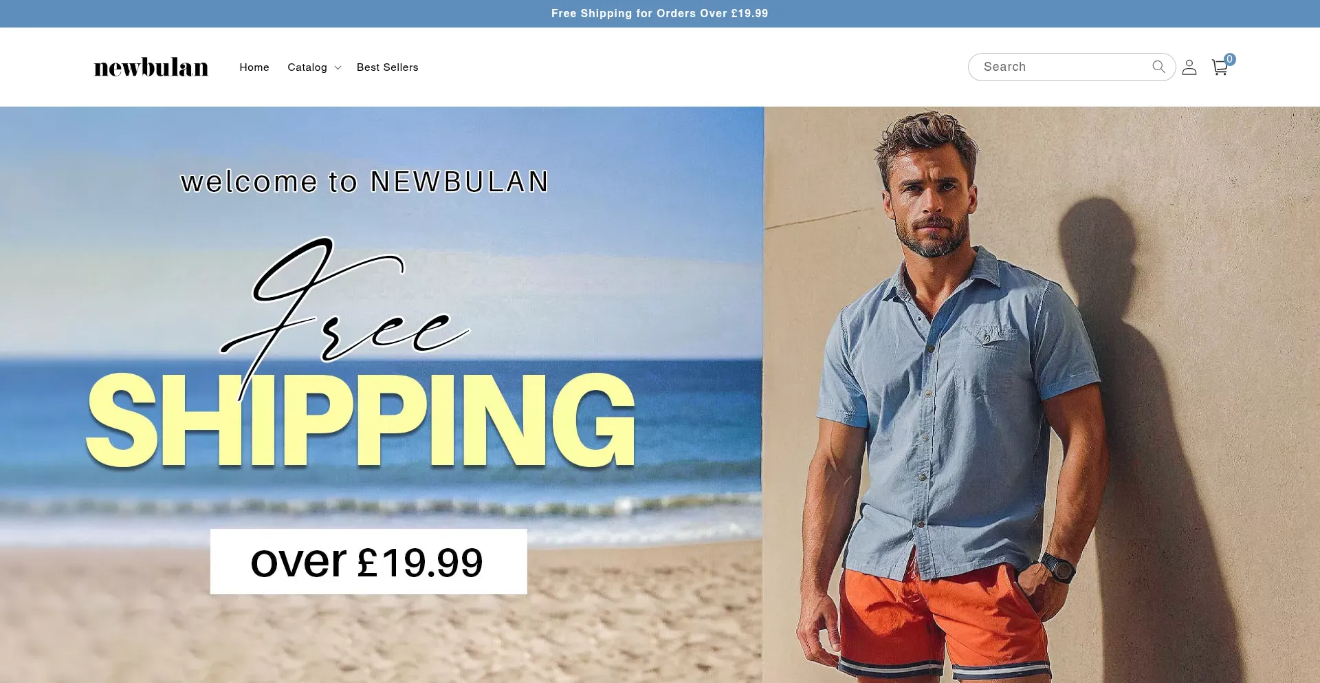 Website screenshot of Newbulan.com