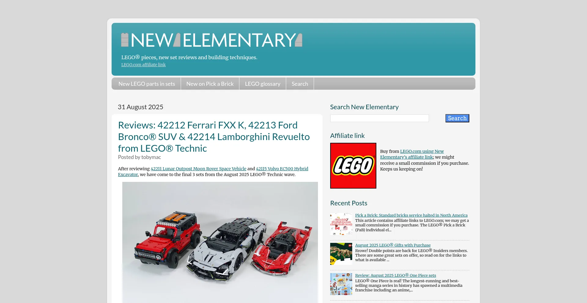 Website screenshot of Newelementary.com