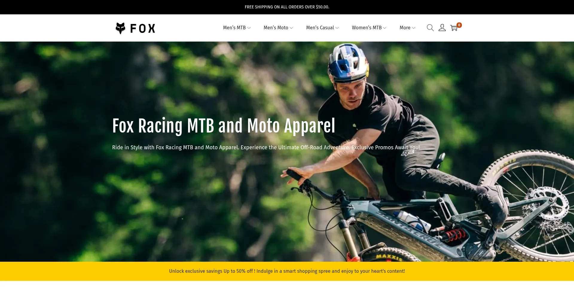 Website screenshot of Newfoxracing.com