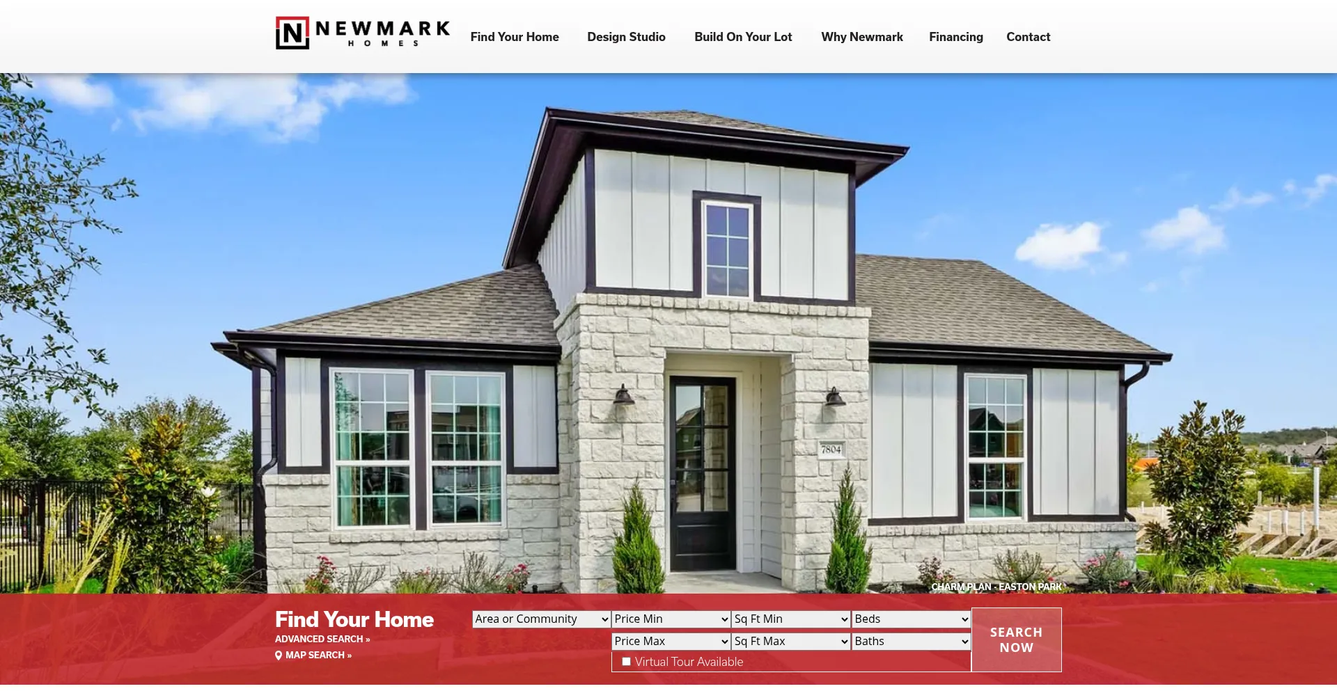 Newmarkhomes.com Screenshot