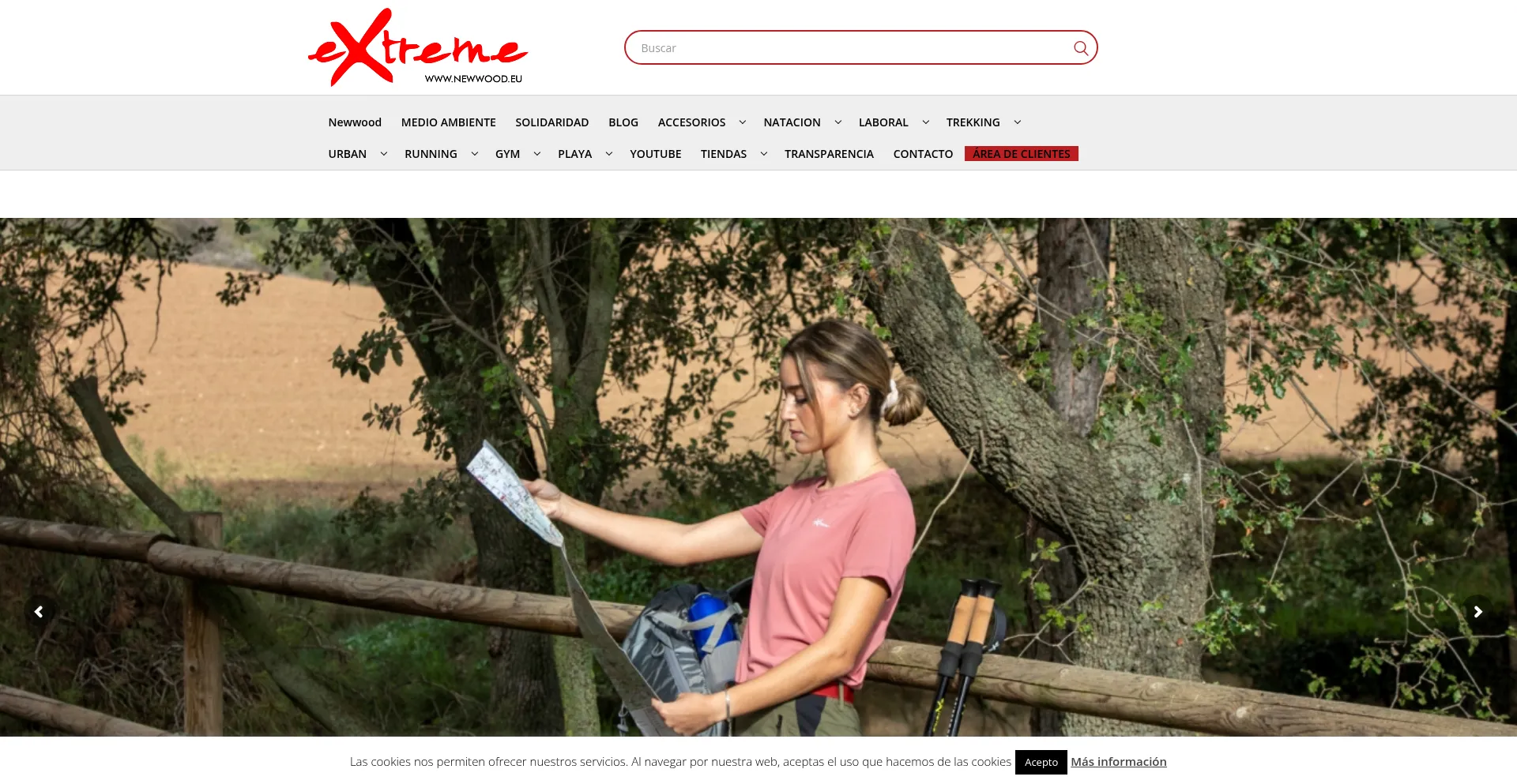 Website screenshot of Newwood.eu