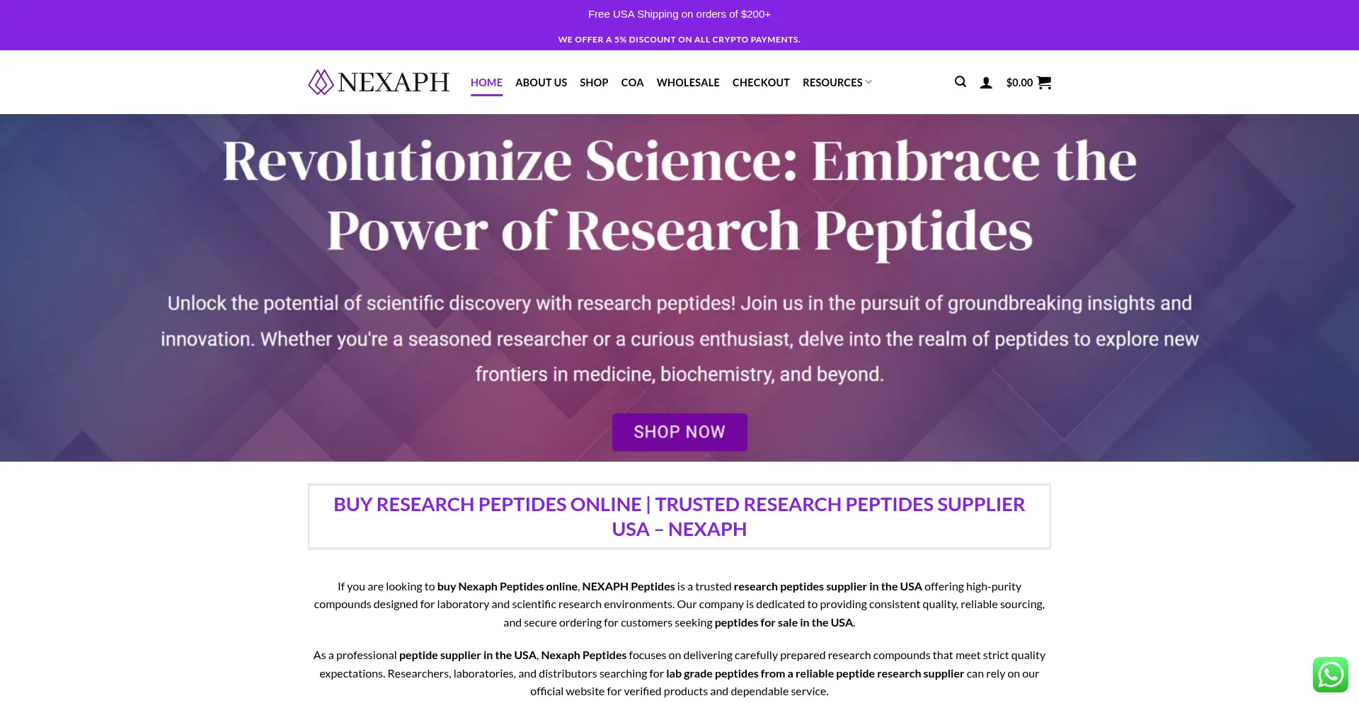 Nexaphpeptide.com