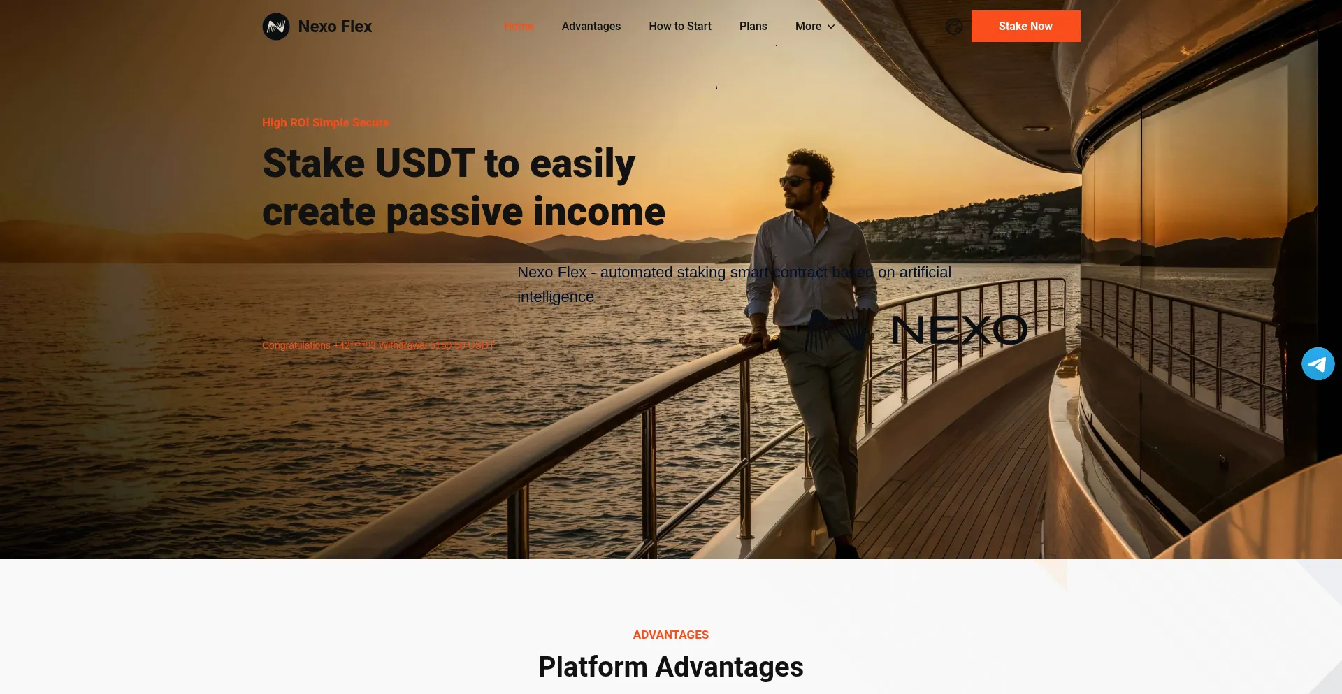 Website screenshot of Nexoflex.cc