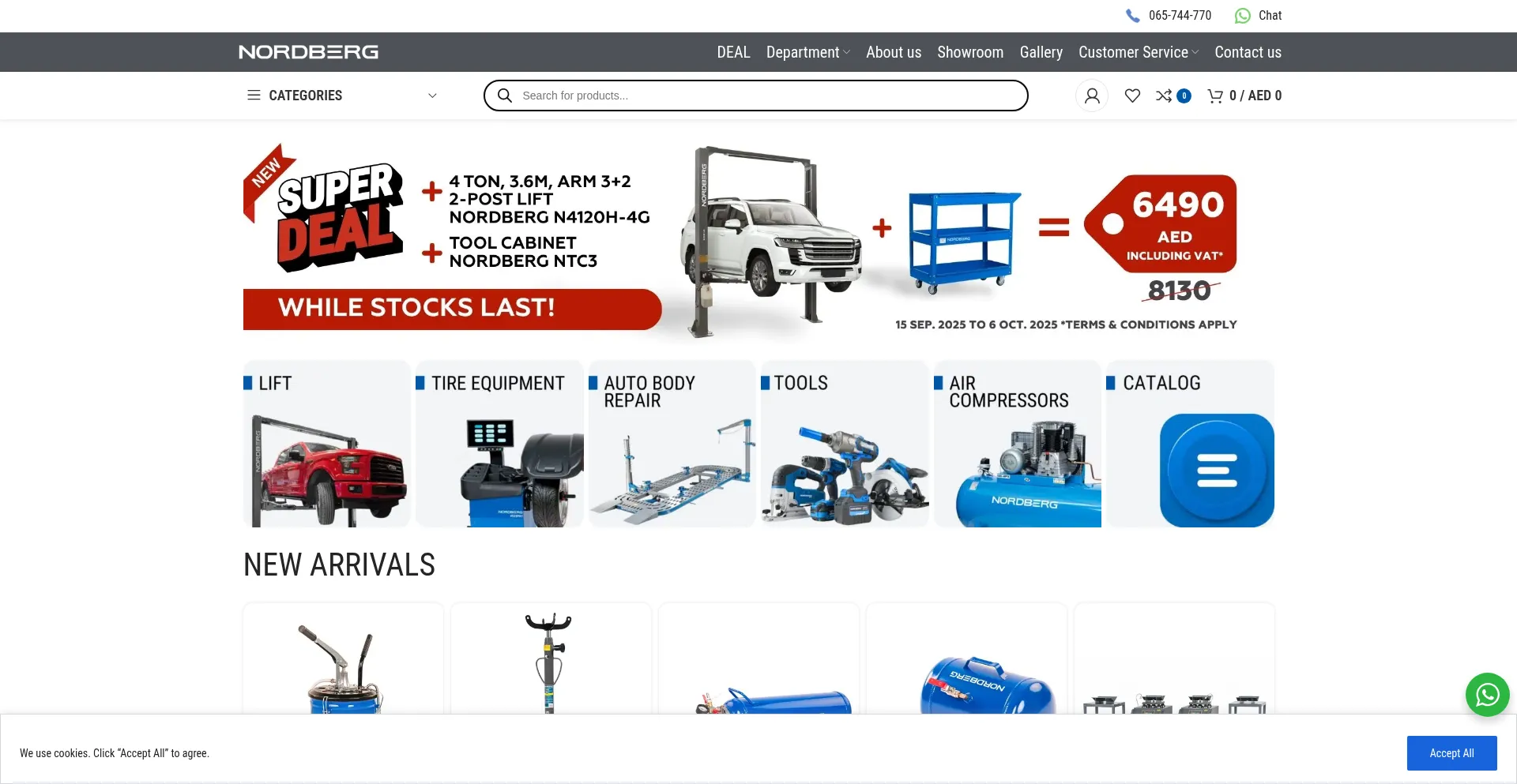 Nordbergcorp.com Screenshot