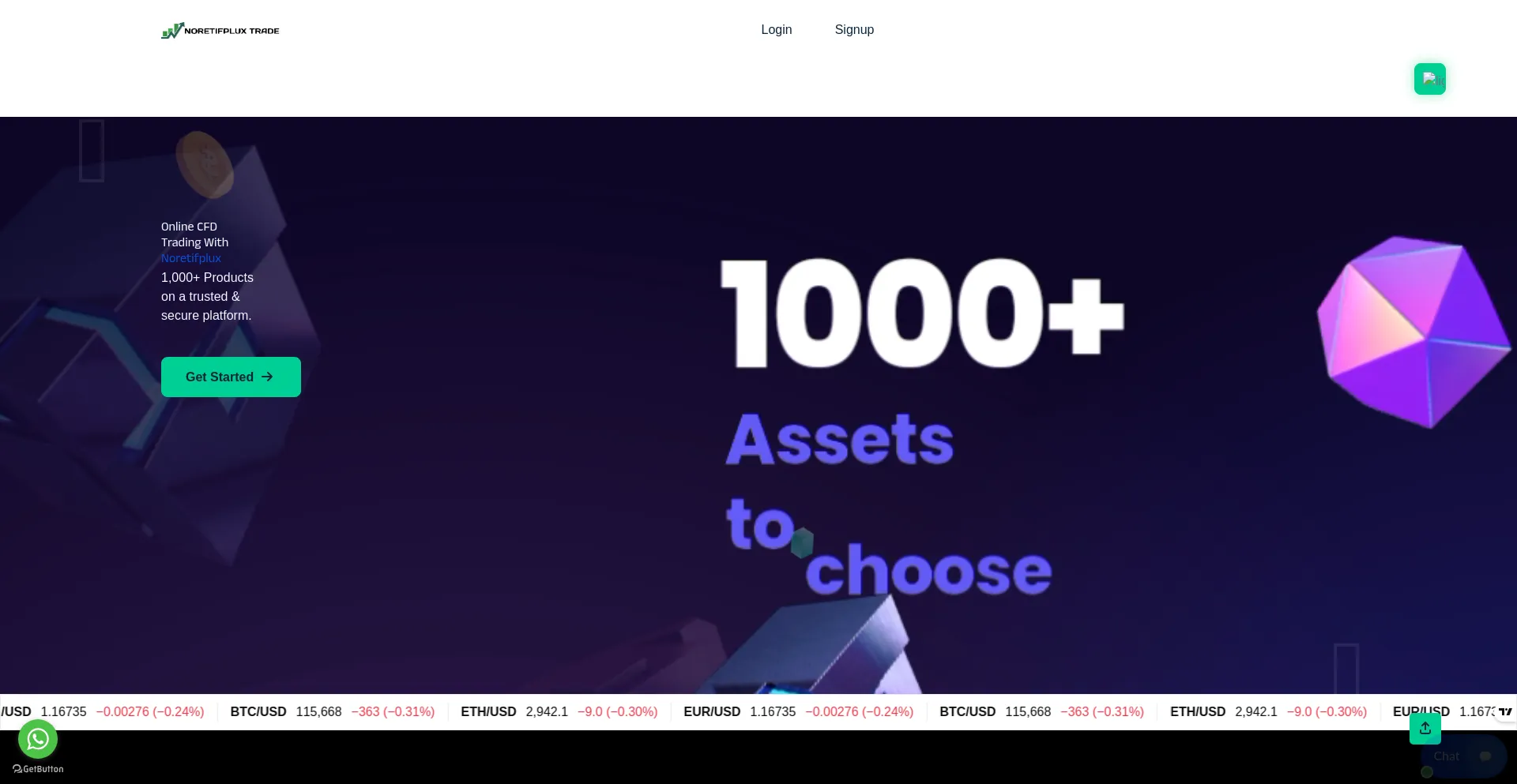 Website screenshot of Noretifplux.org