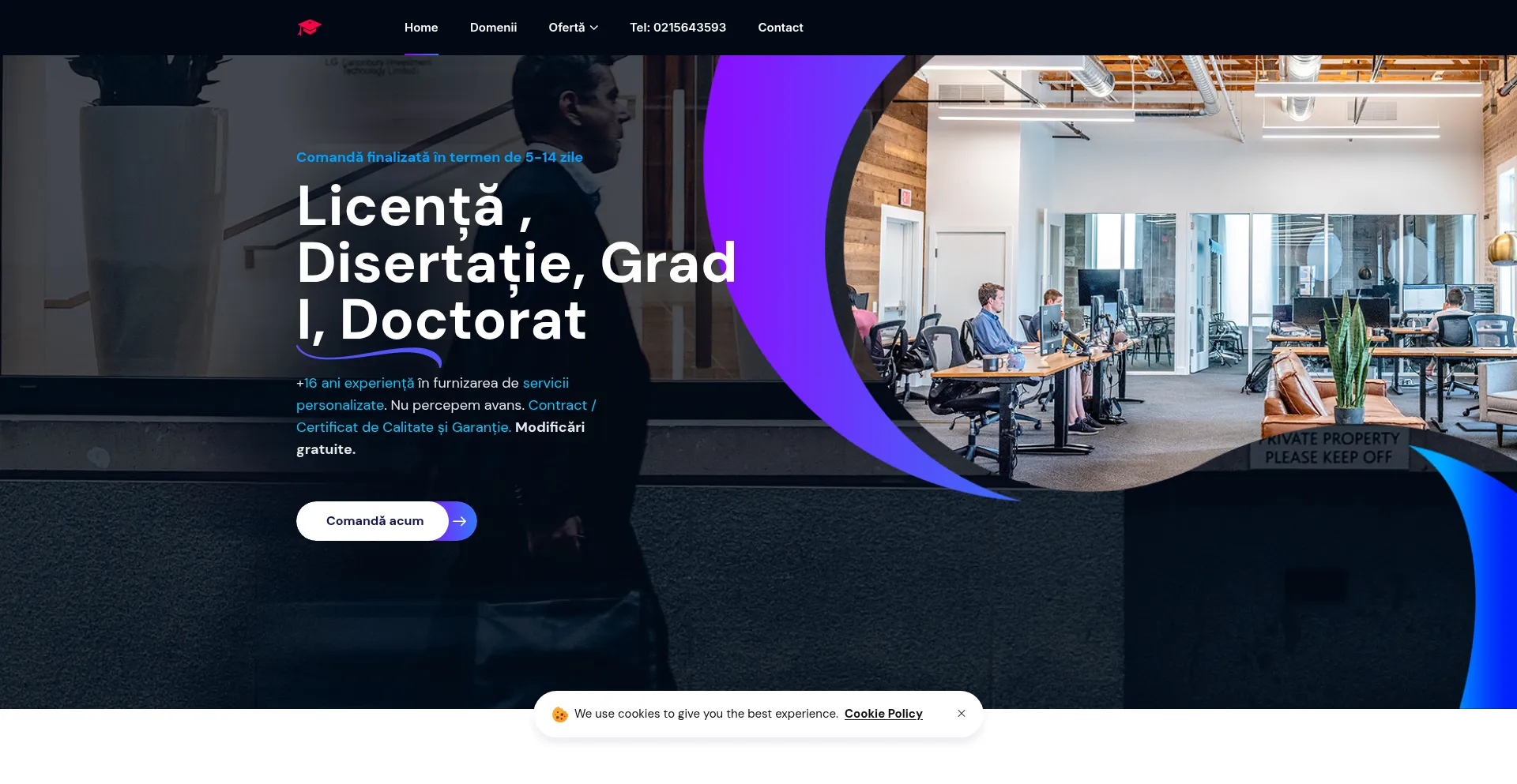 Website screenshot of Nota10.guru