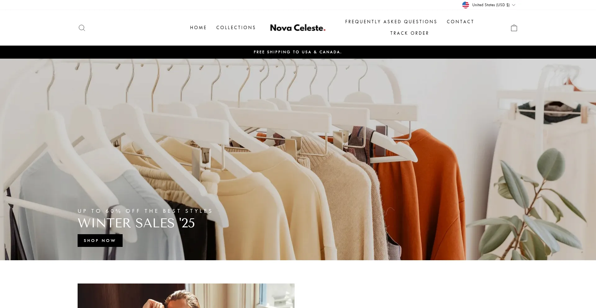 Website screenshot of Nova-celeste.com