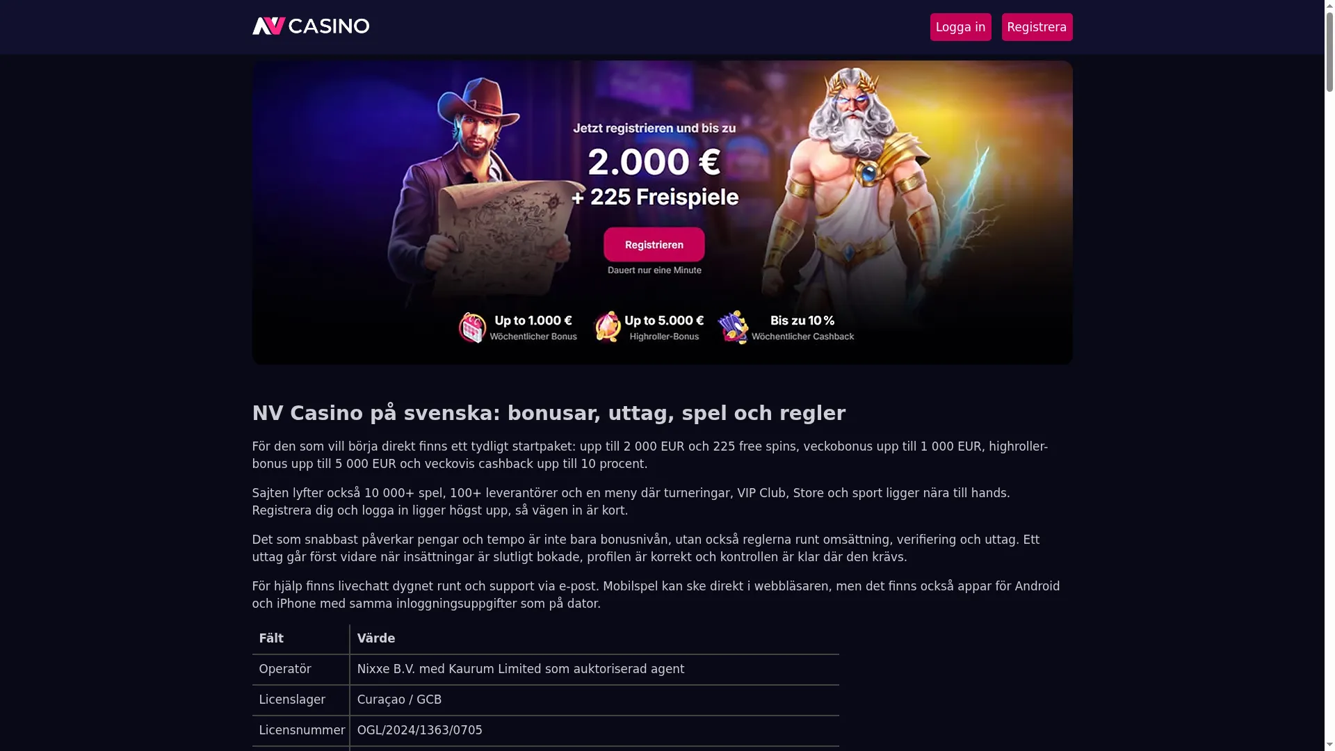 Nv-casino-sverige.com