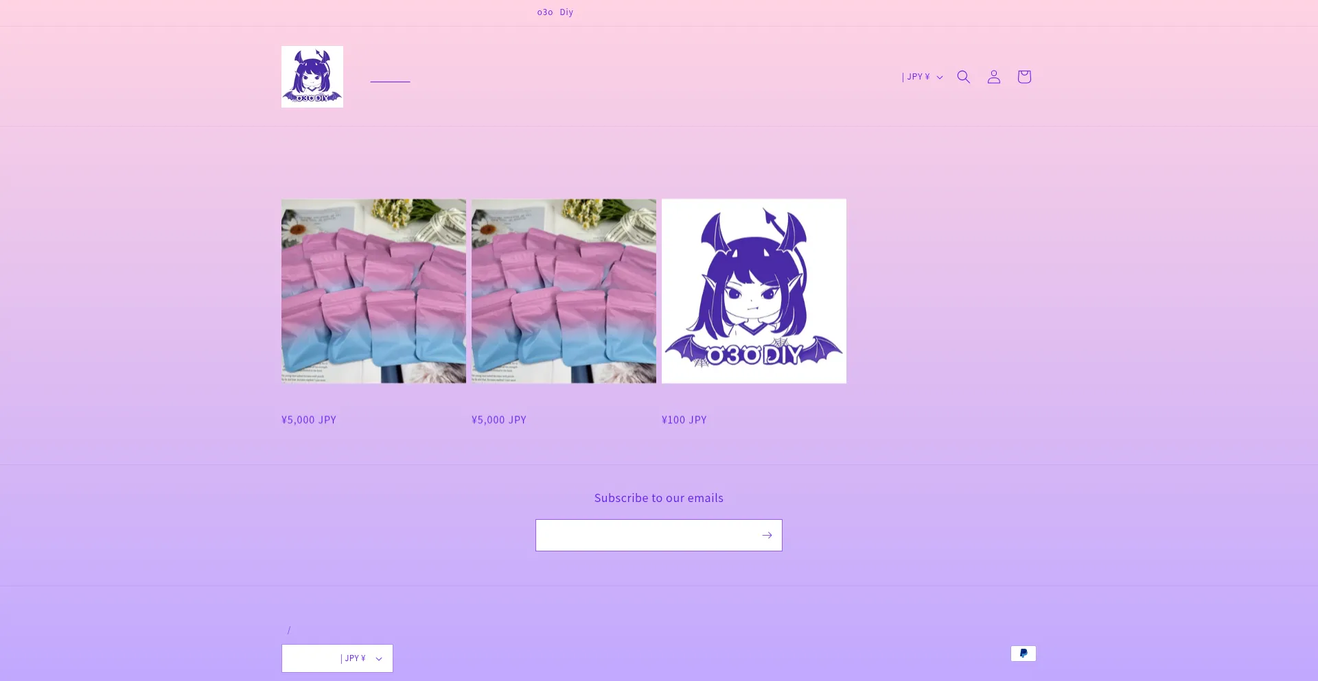 Website screenshot of O3odiy.com