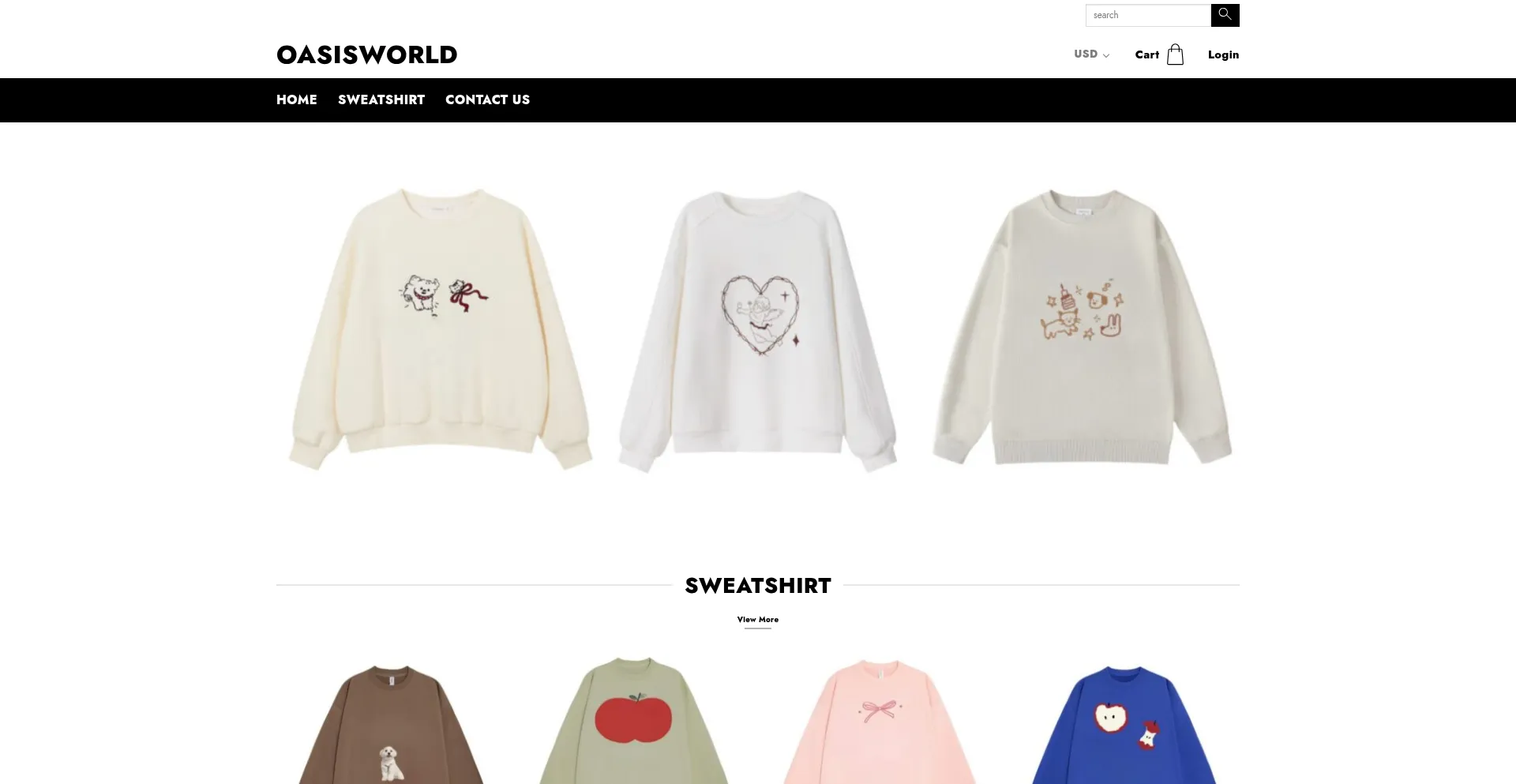Website screenshot of Oasisworld.us