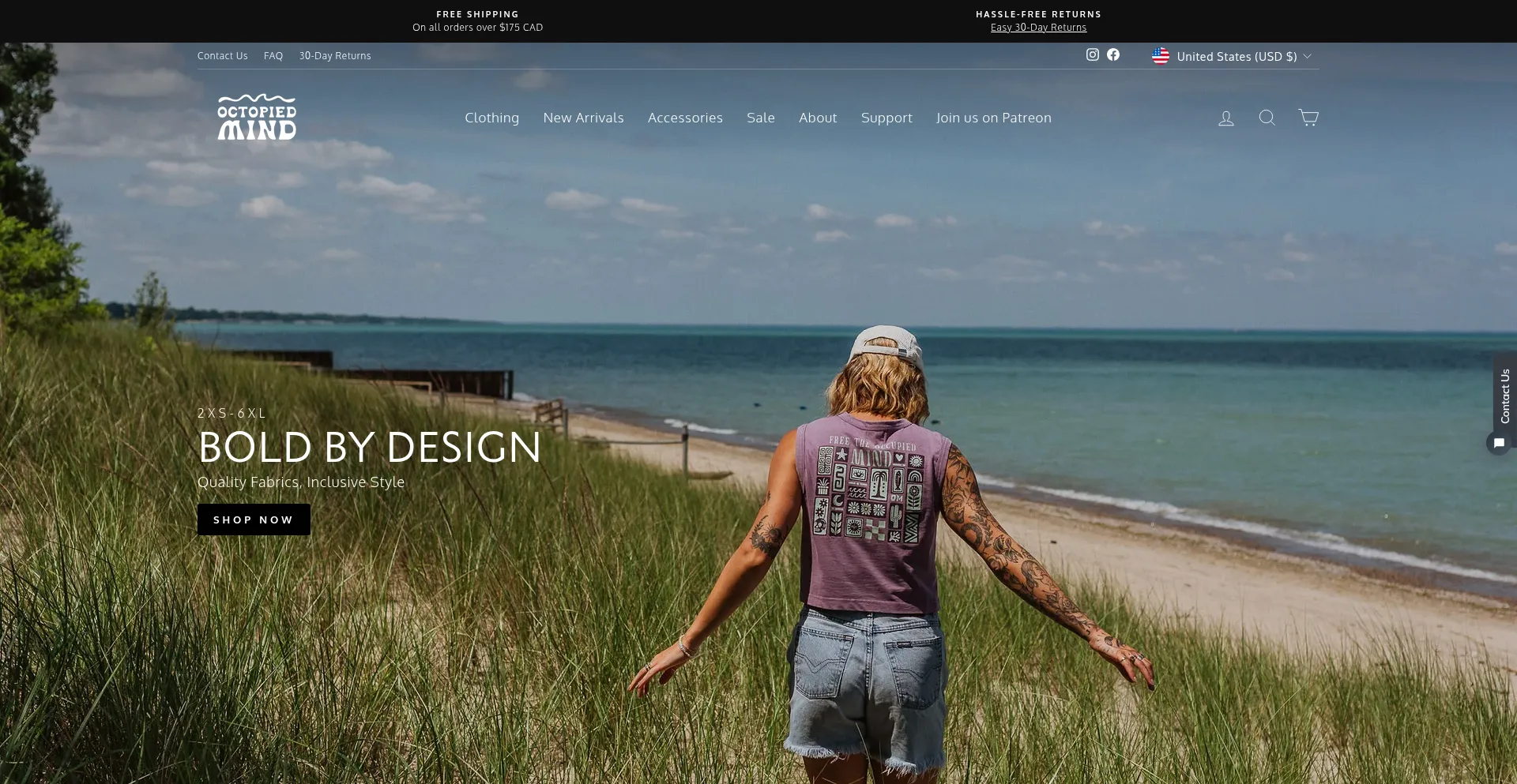 Website screenshot of Octopiedmind.com