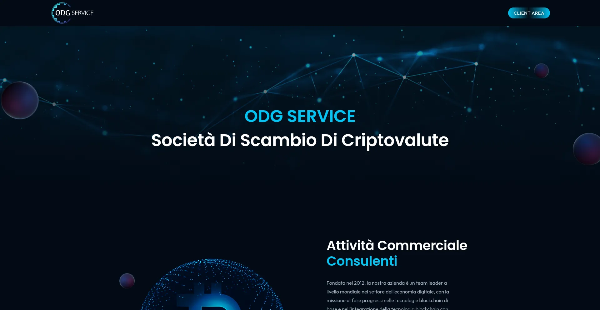 Website screenshot of Odg-service.com