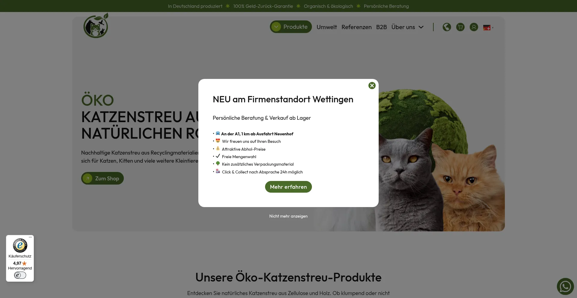 Oeko-katzenstreu.ch