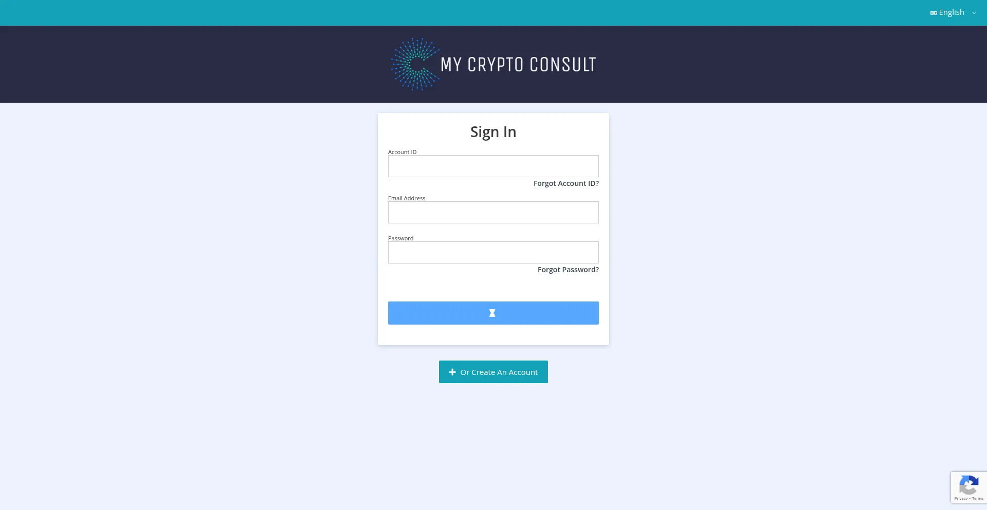 Website screenshot of Office.mycryptoconsult.io