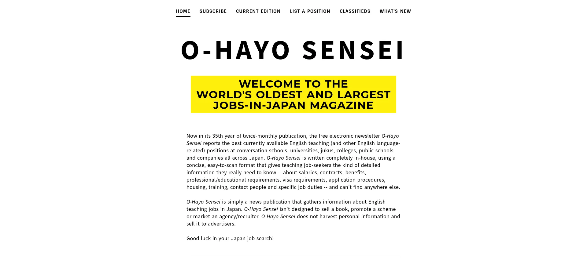 Ohayosensei.com