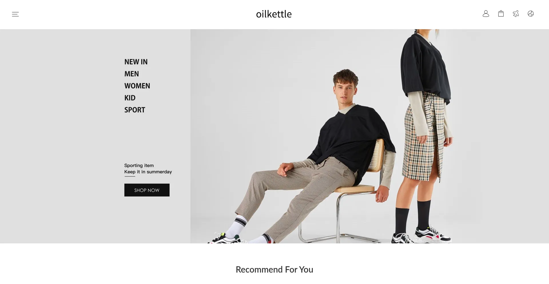 Website screenshot of Oilkettle.com