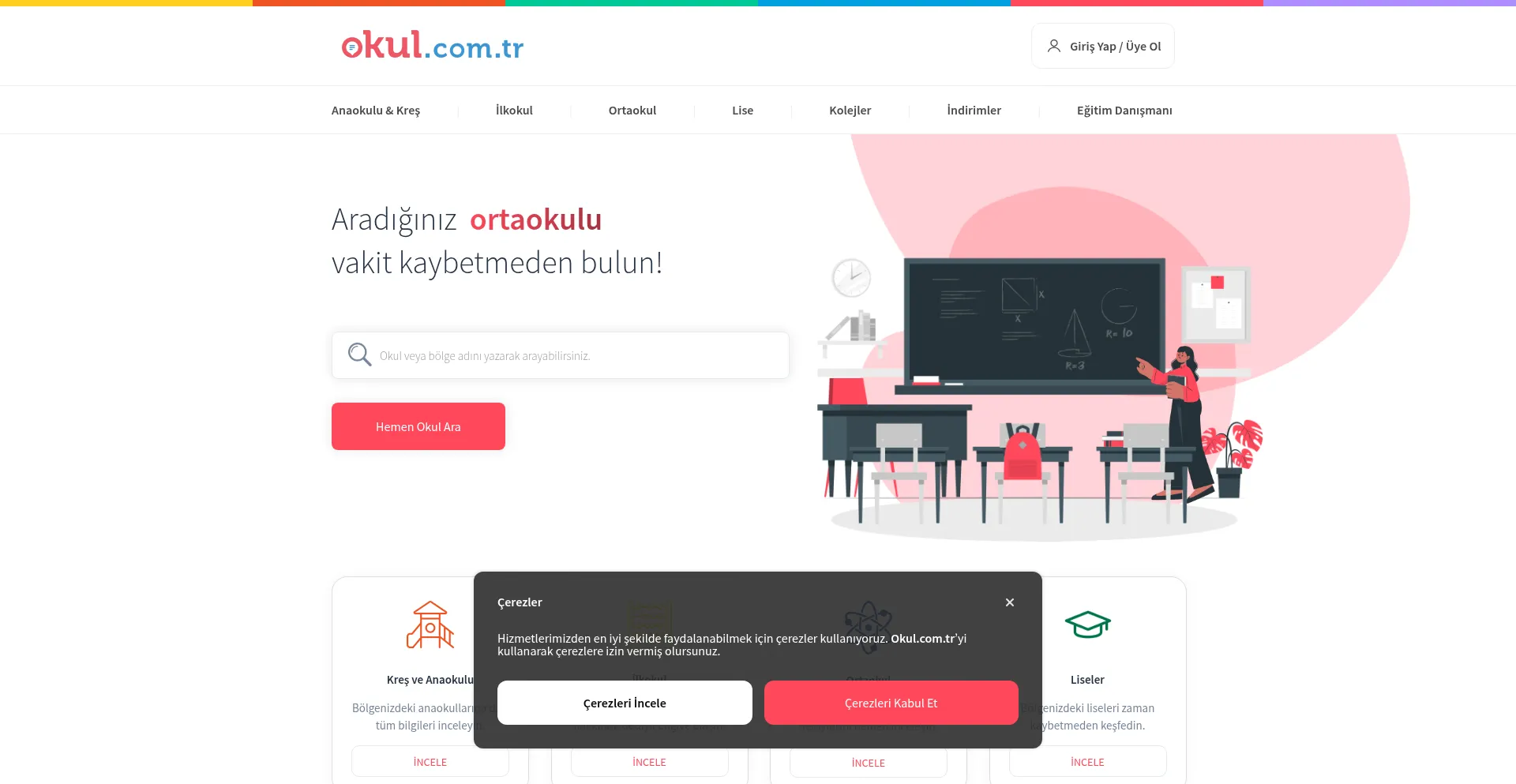 Okul.com.tr Screenshot