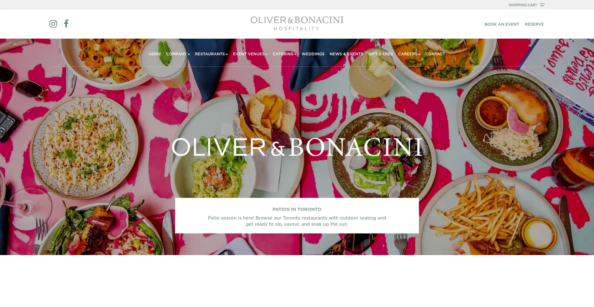 Website screenshot of Oliverbonacini.com
