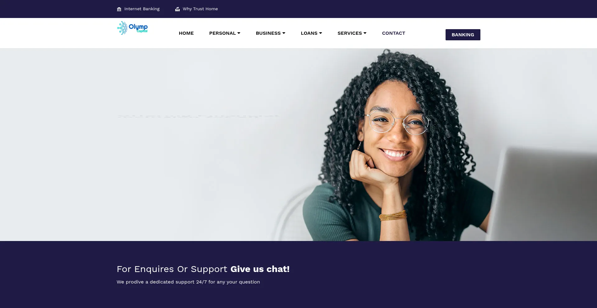 Website screenshot of Olympcapitals.com