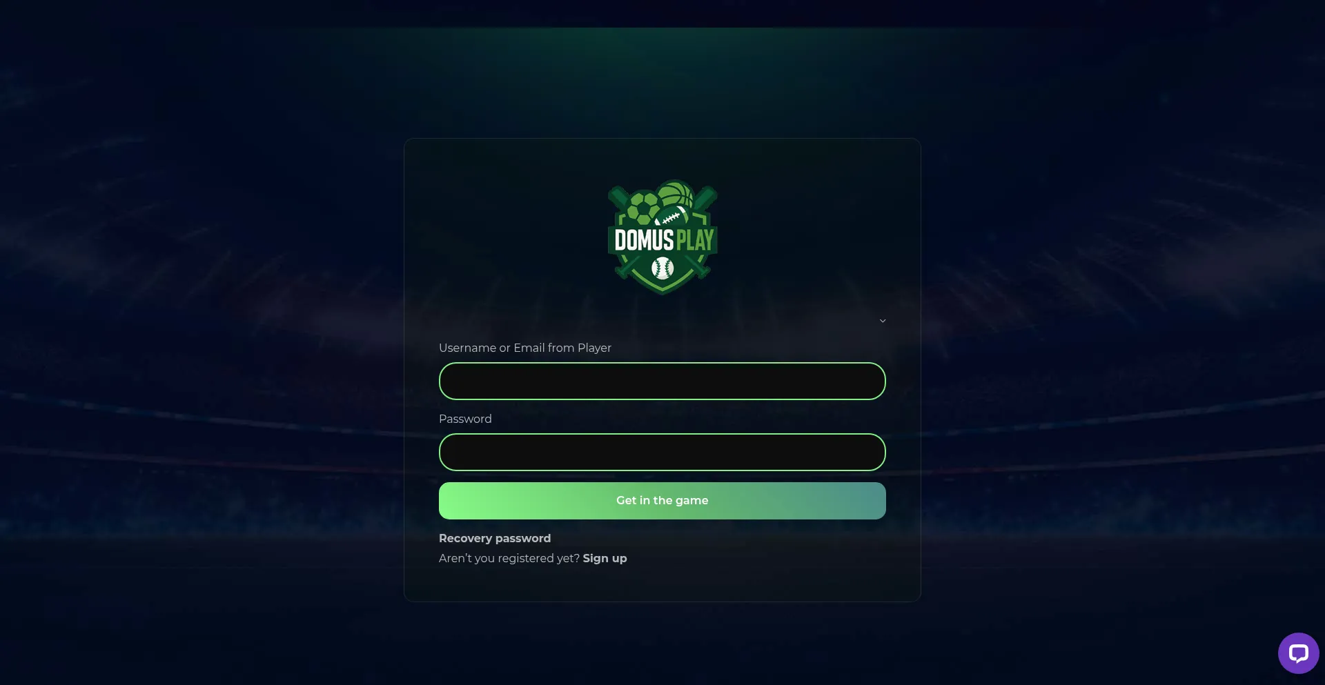Website screenshot of On.domusplay.com