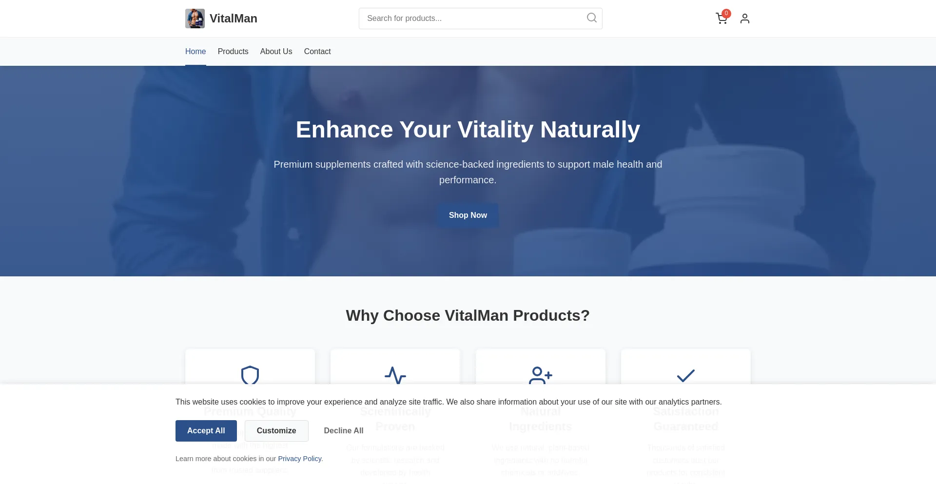 Website screenshot of Onefarm.ca