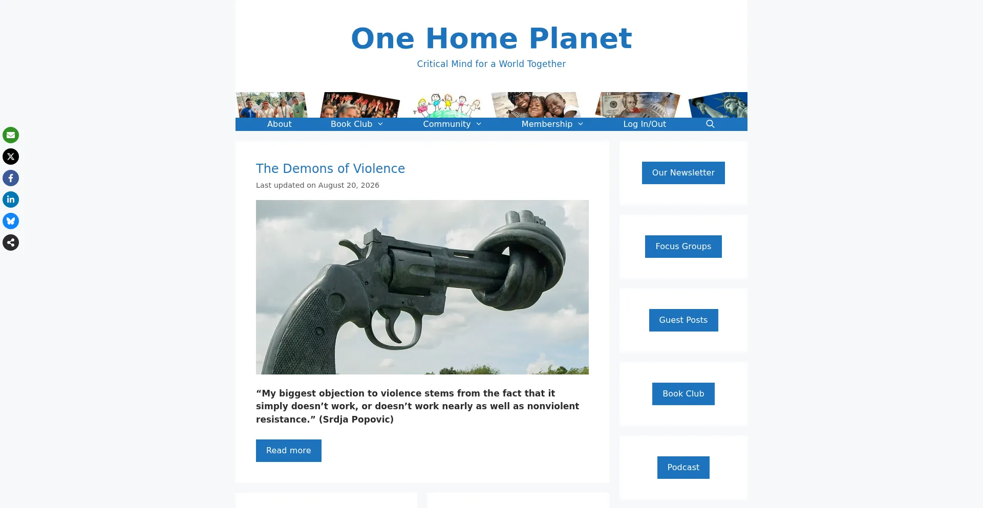Onehomeplanet.com