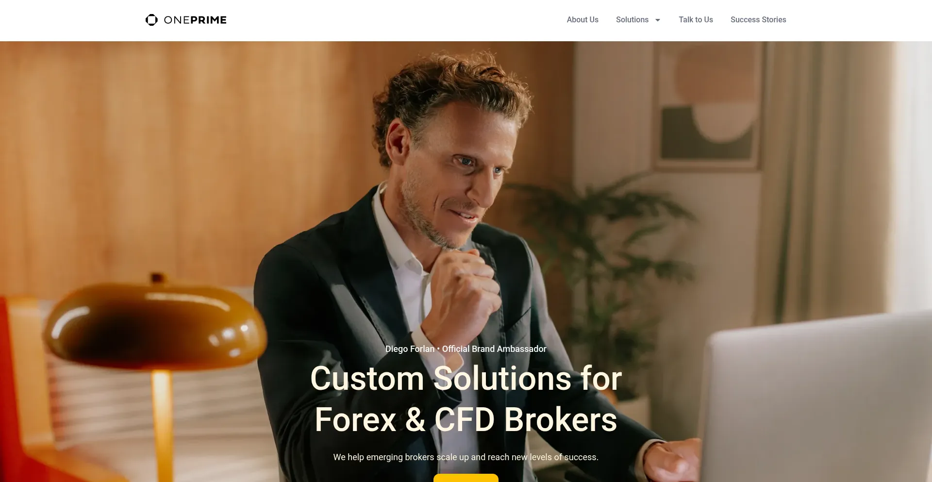 Website screenshot of Oneprime.pro
