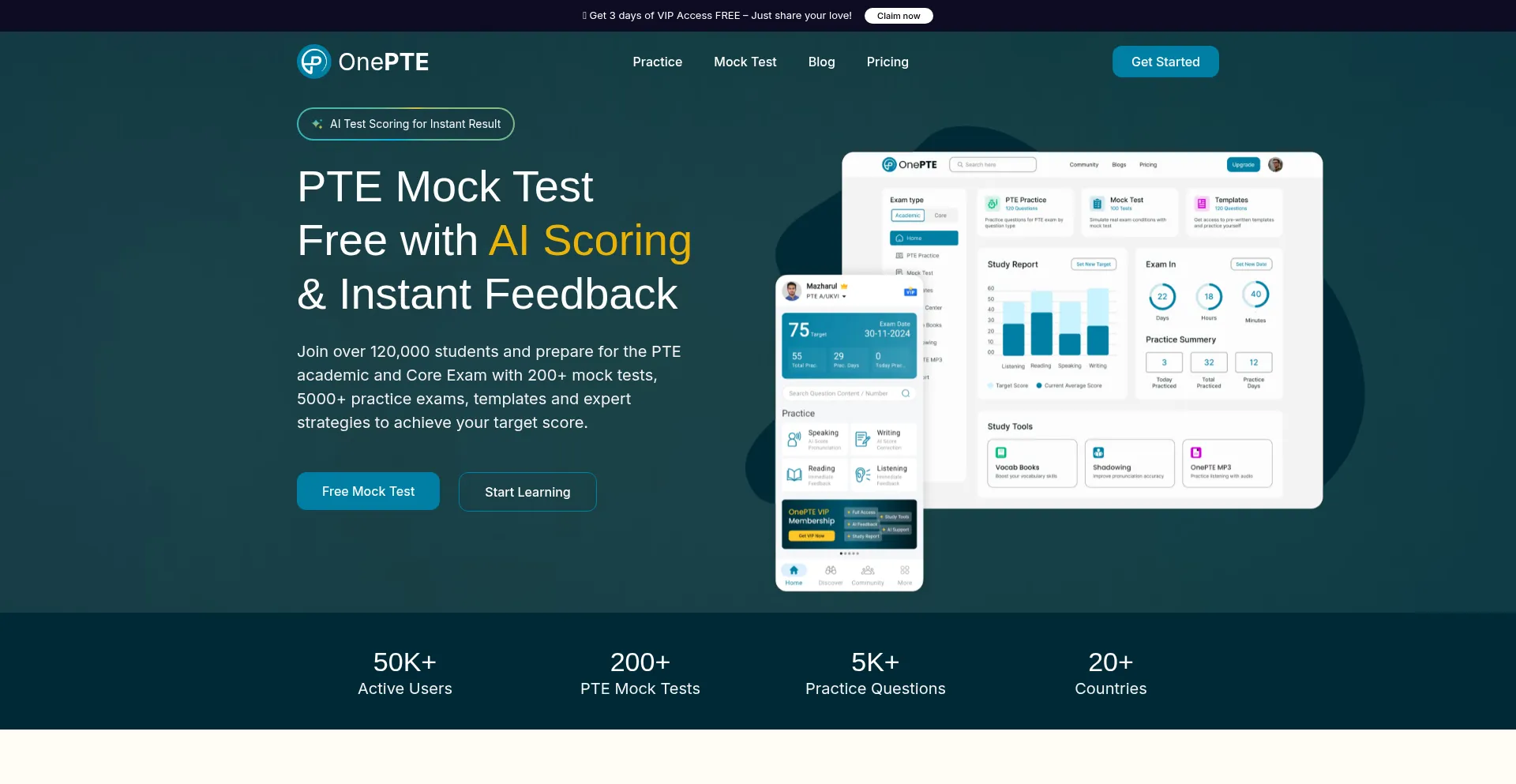 Onepte.com Screenshot