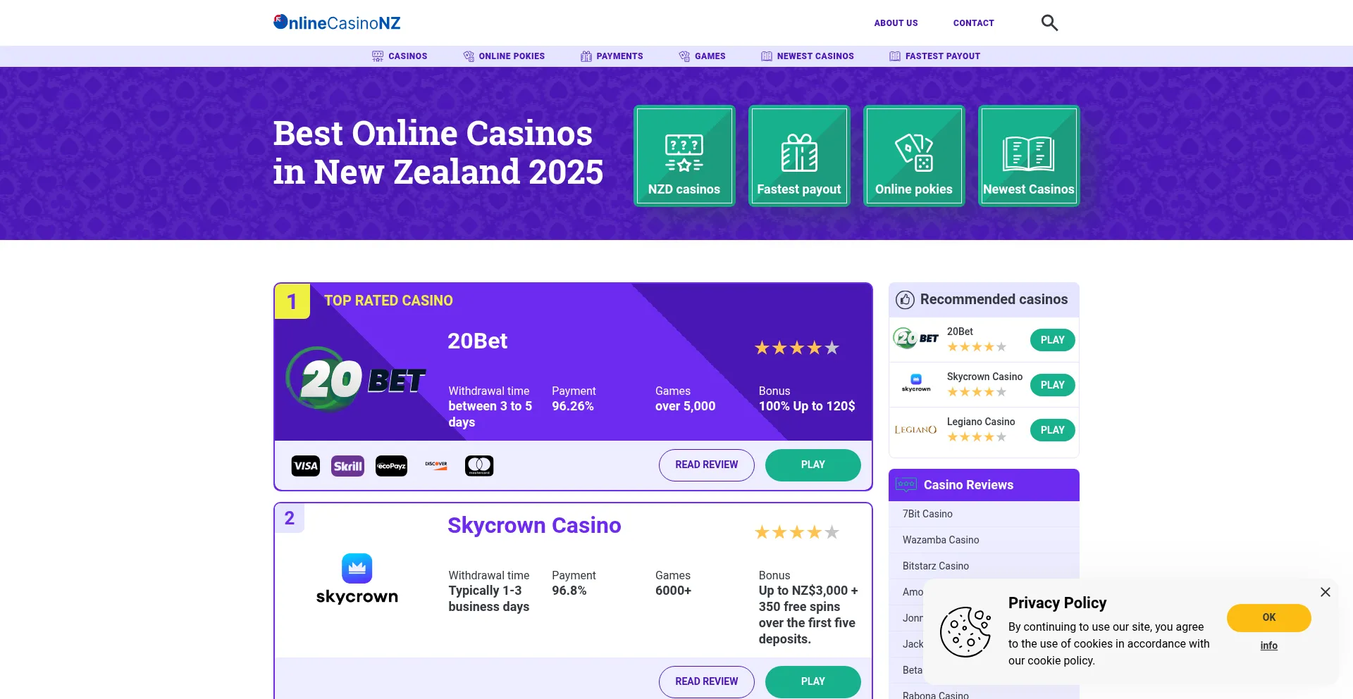 Ist Online-casinos.nz sicher und vertrauenswürdig?