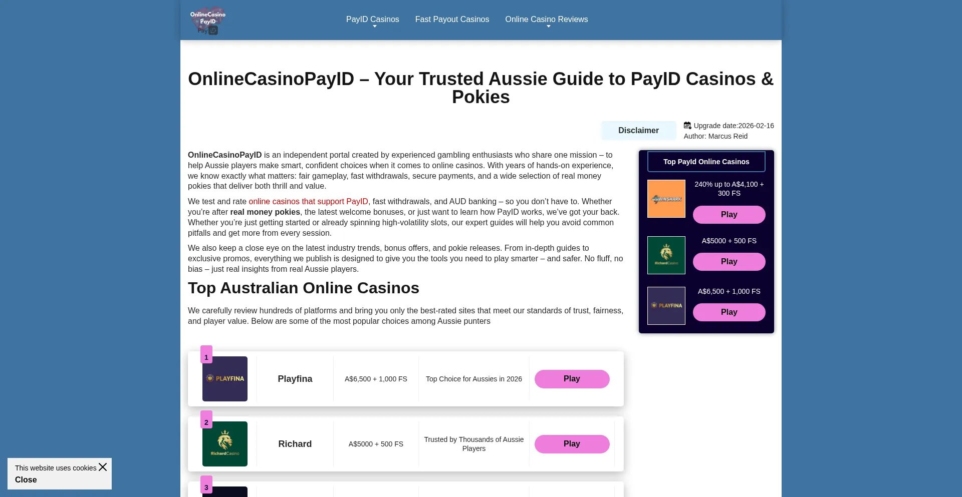 Onlinecasinopayid.net