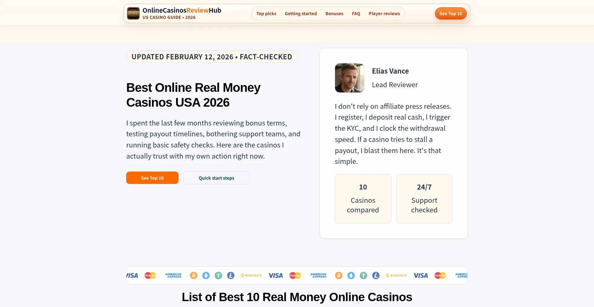 Onlinecasinosreviewhub.com