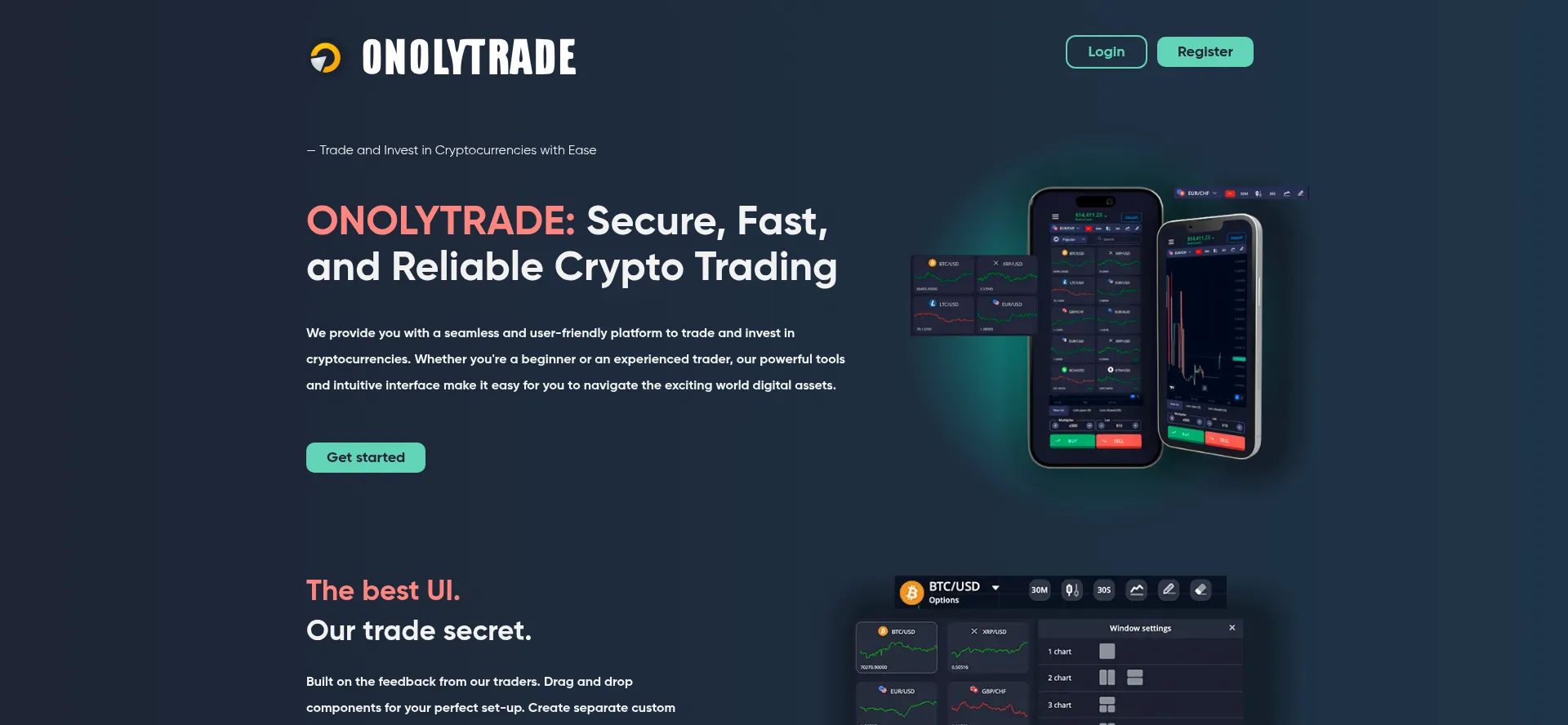 Website screenshot of Onolytrade.com