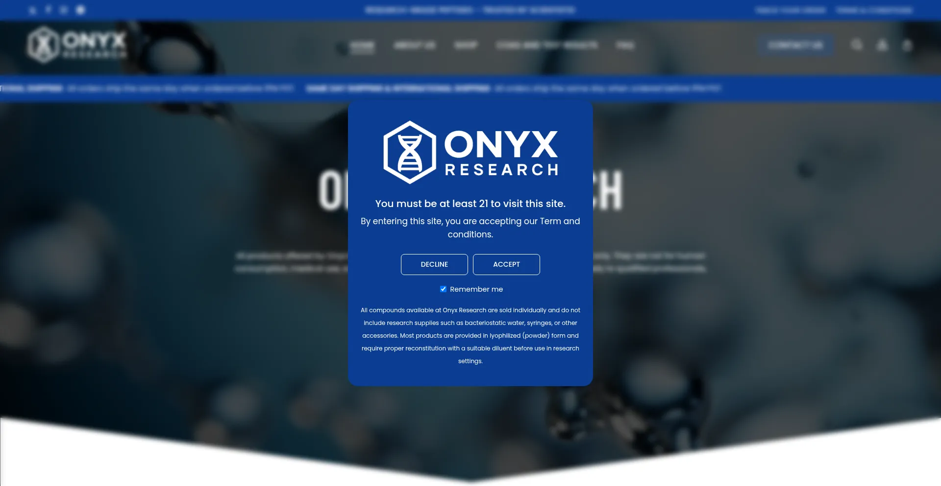 Ist Onyxresearch.shop sicher und vertrauenswürdig?