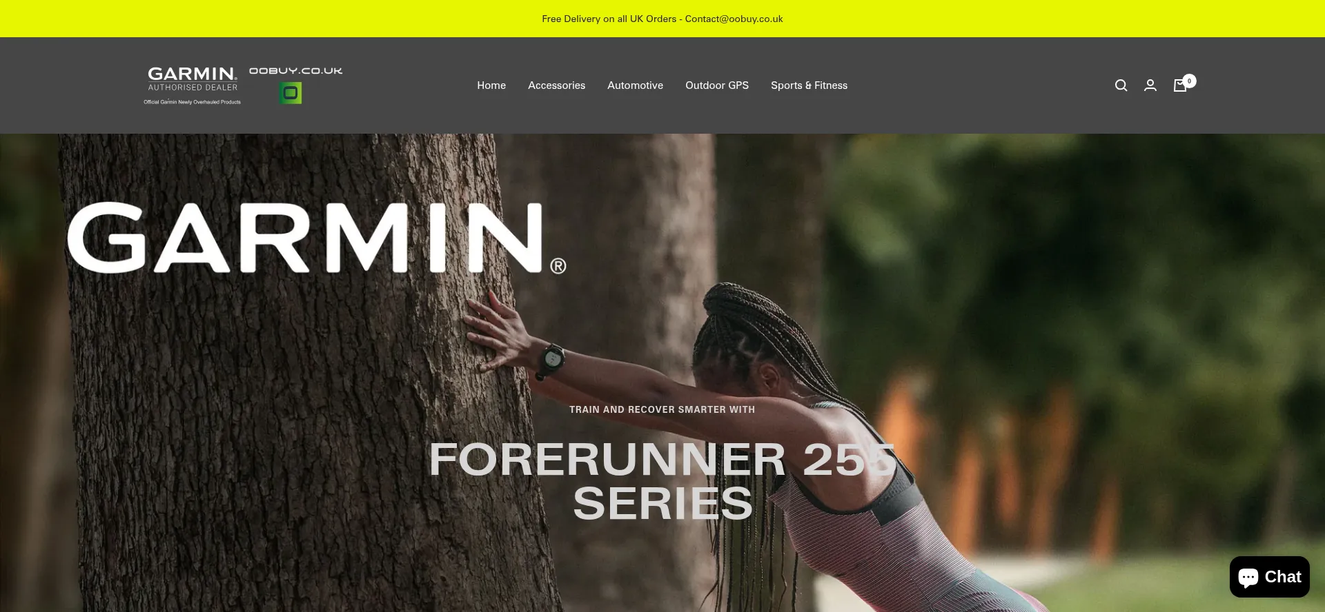 Website screenshot of Oobuy.co.uk